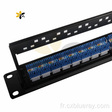 Panneau de plaques UTP 24ports Cat6A